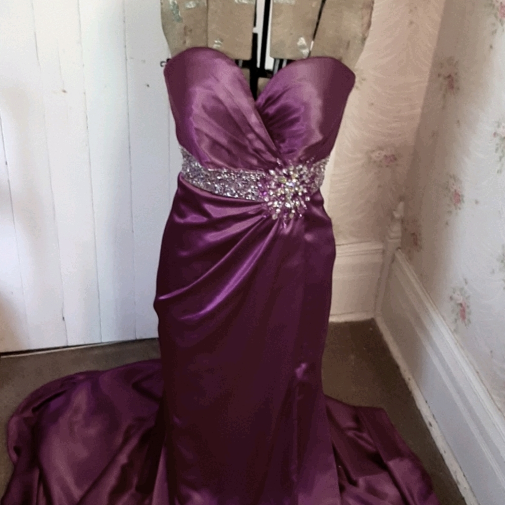 RJ Rush strapless evening gown